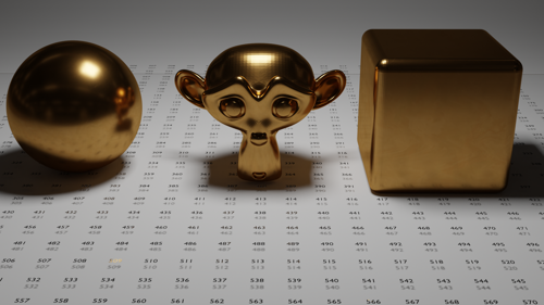 Polished Brass PBR Material preview image